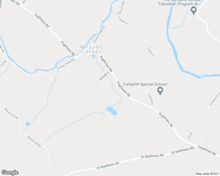 map of restaurants, bars, coffee shops, grocery stores, and more near 1694 Pughtown Road in Phoenixville