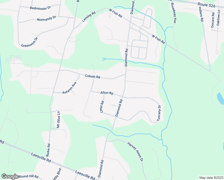 map of restaurants, bars, coffee shops, grocery stores, and more near 12 Afton Road in Jackson Township