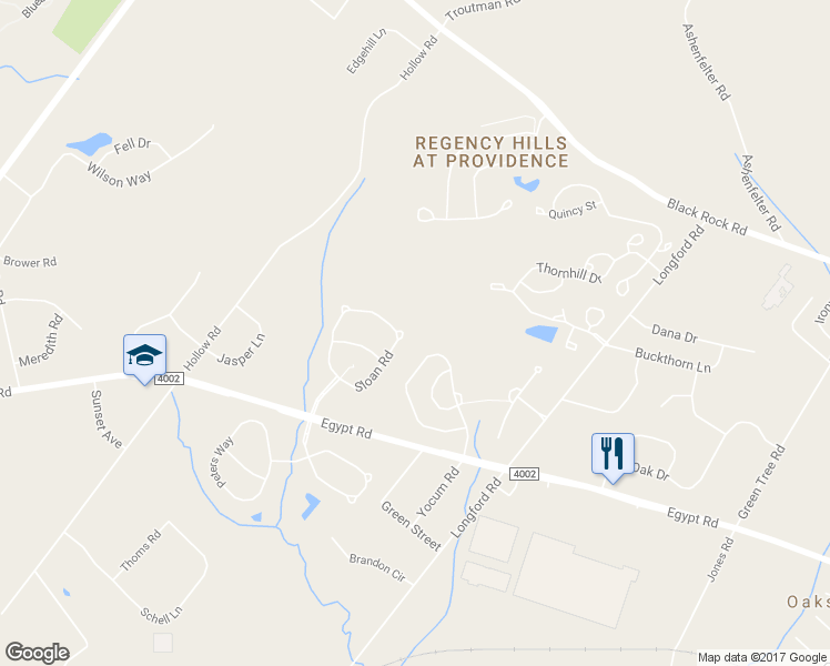 map of restaurants, bars, coffee shops, grocery stores, and more near 163 Sloan Road in Phoenixville