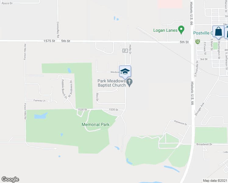 map of restaurants, bars, coffee shops, grocery stores, and more near 29 Illini Drive in Lincoln