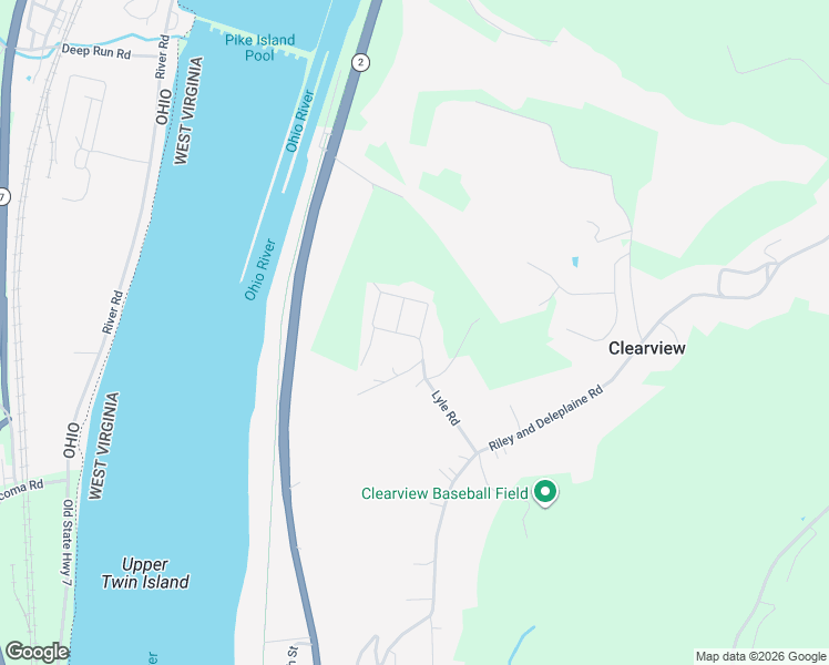 map of restaurants, bars, coffee shops, grocery stores, and more near 101 Rogers Road in Wheeling