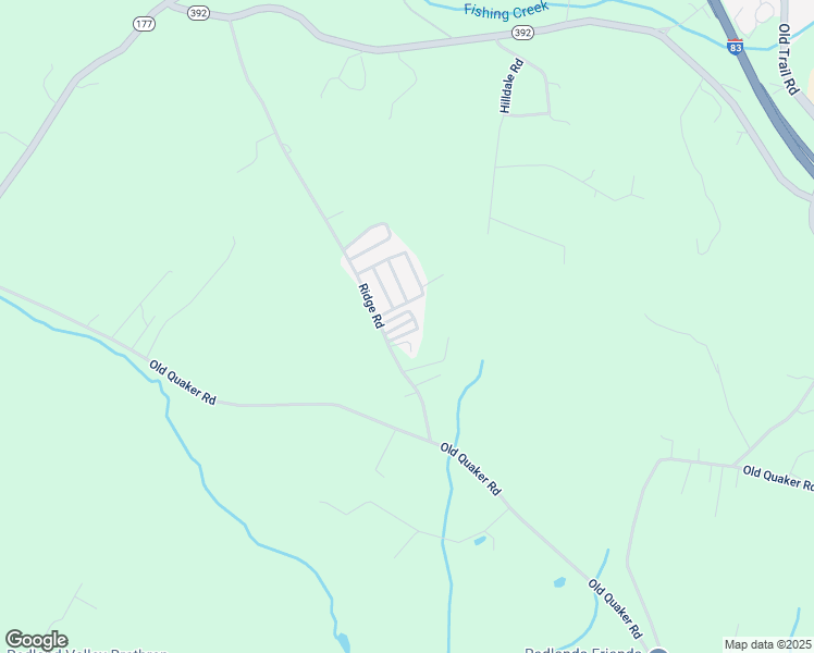 map of restaurants, bars, coffee shops, grocery stores, and more near 450 Ridge Road in Goldsboro