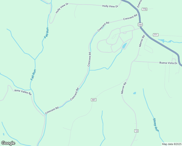 map of restaurants, bars, coffee shops, grocery stores, and more near 72861 Crescent Road in Saint Clairsville