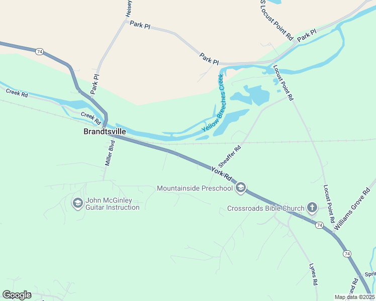 map of restaurants, bars, coffee shops, grocery stores, and more near 1116 York Rd in Mechanicsburg
