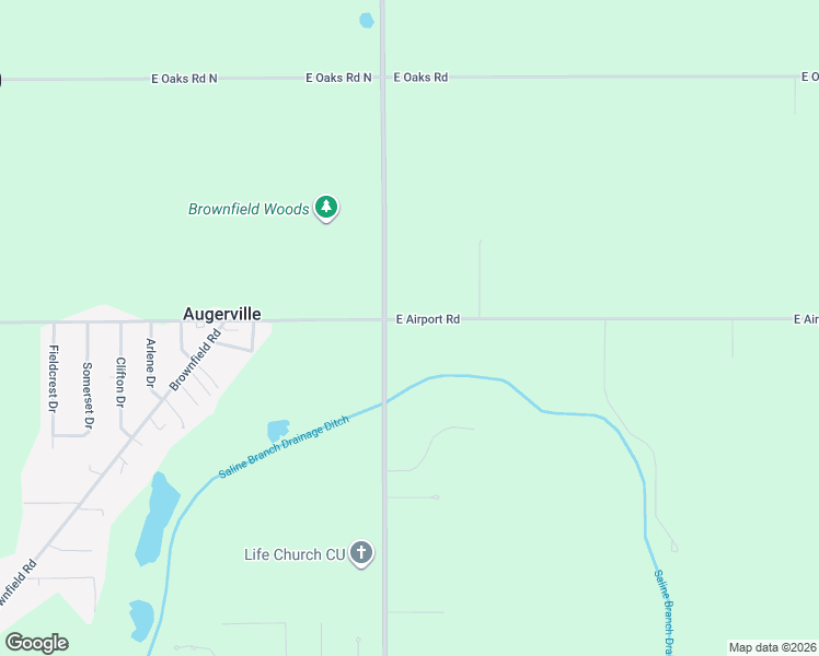 map of restaurants, bars, coffee shops, grocery stores, and more near 3205 East Airport Road in Urbana