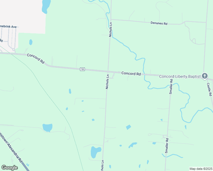 map of restaurants, bars, coffee shops, grocery stores, and more near 6133 Nichols Lane in Johnstown
