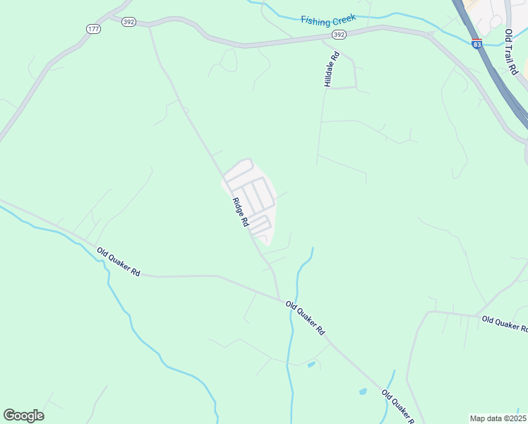 map of restaurants, bars, coffee shops, grocery stores, and more near 450 Ridge Road in Goldsboro