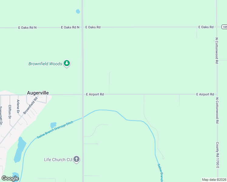 map of restaurants, bars, coffee shops, grocery stores, and more near 2808 Brickhouses Road in Urbana