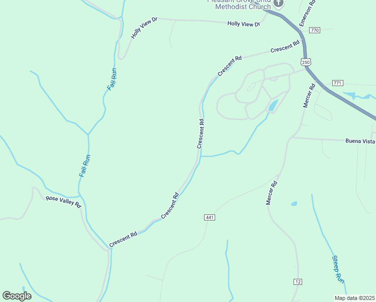 map of restaurants, bars, coffee shops, grocery stores, and more near 72782-73346 Crescent Rd in St Clairsville