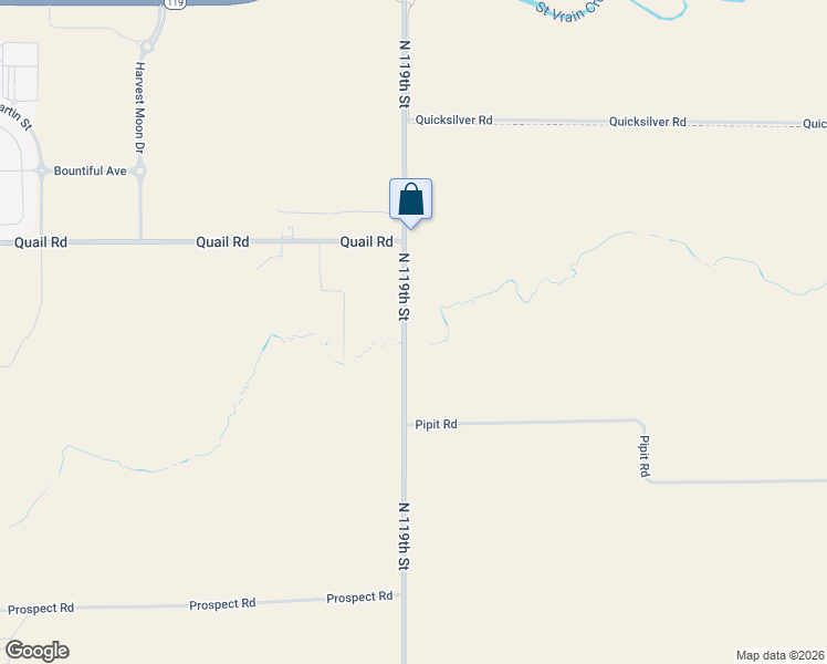 map of restaurants, bars, coffee shops, grocery stores, and more near 9248 North 119th Street in Longmont