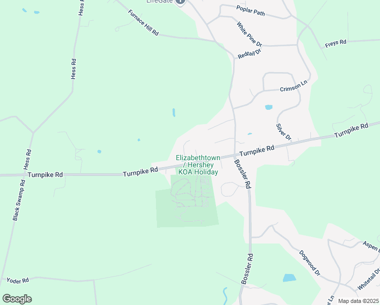 map of restaurants, bars, coffee shops, grocery stores, and more near 1999 Turnpike Road in Elizabethtown