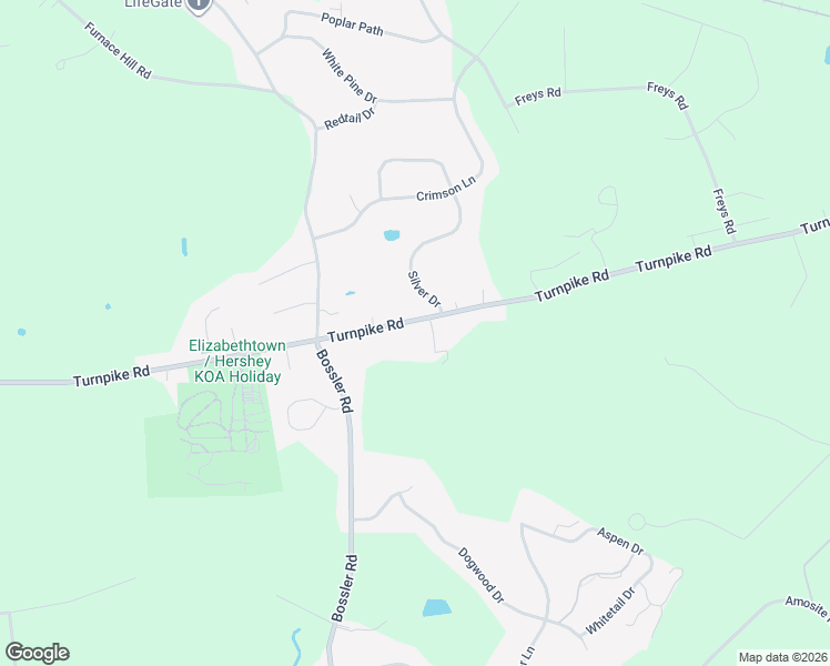 map of restaurants, bars, coffee shops, grocery stores, and more near 1756 Turnpike Rd in Elizabethtown