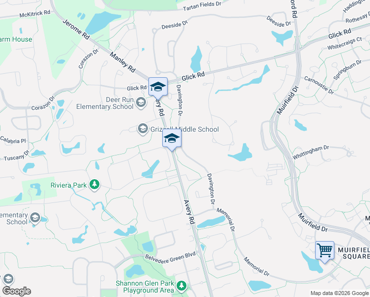 map of restaurants, bars, coffee shops, grocery stores, and more near 8358 Davington Drive in Dublin
