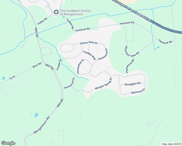 map of restaurants, bars, coffee shops, grocery stores, and more near 48 Morgan Spring Drive in Morgantown