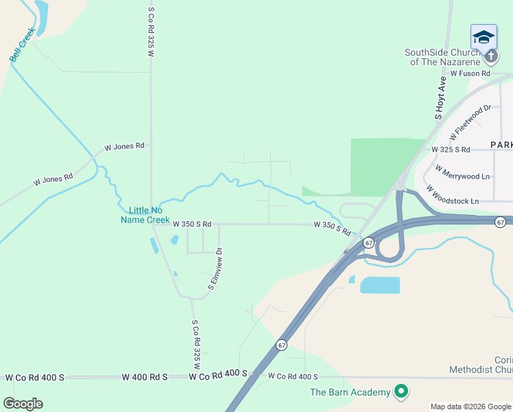map of restaurants, bars, coffee shops, grocery stores, and more near 4709 West Shirley Lane in Muncie