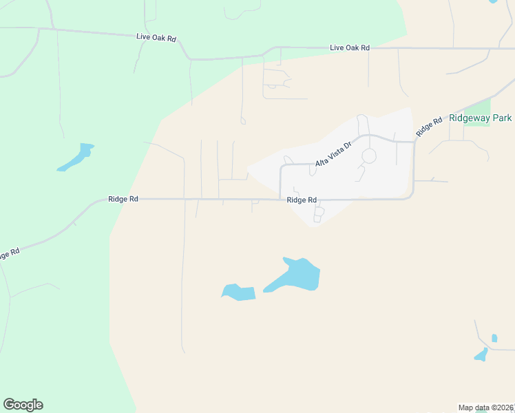 map of restaurants, bars, coffee shops, grocery stores, and more near 19295 Ridge Road in Red Bluff