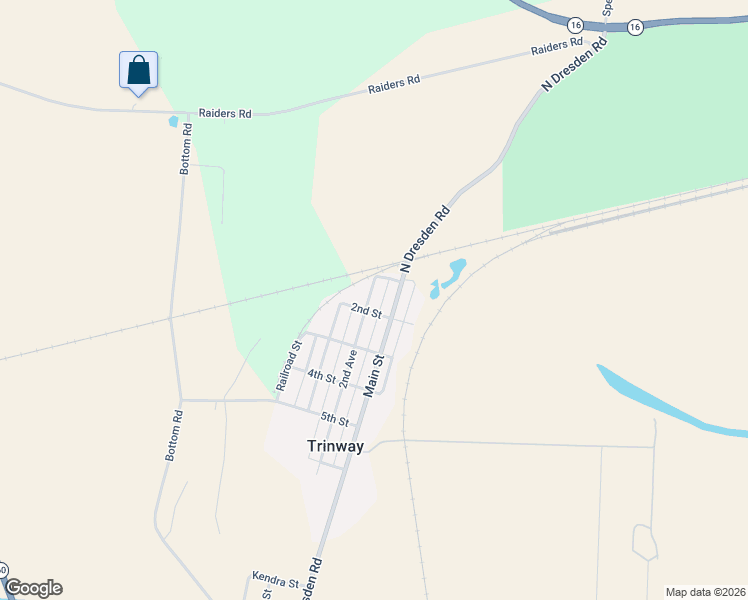 map of restaurants, bars, coffee shops, grocery stores, and more near 12830 2nd Avenue in Trinway