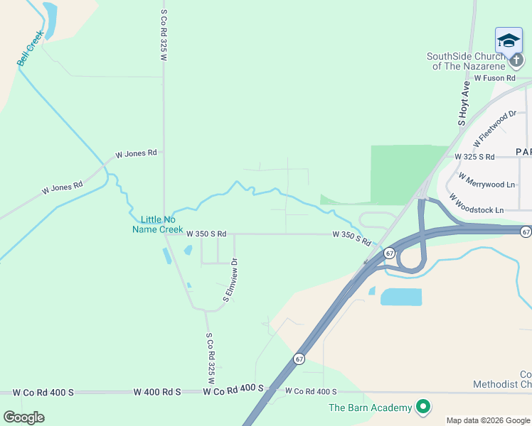 map of restaurants, bars, coffee shops, grocery stores, and more near 4709 West Shirley Lane in Muncie