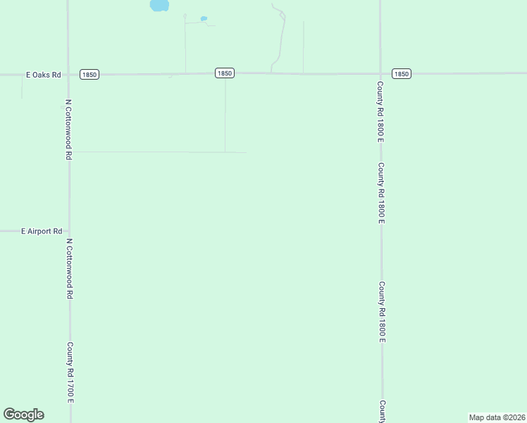 map of restaurants, bars, coffee shops, grocery stores, and more near 1824 County Road 1750 East in Urbana