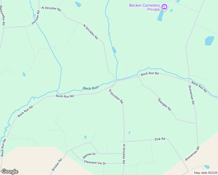 map of restaurants, bars, coffee shops, grocery stores, and more near 3043 Back Run Road in Manheim