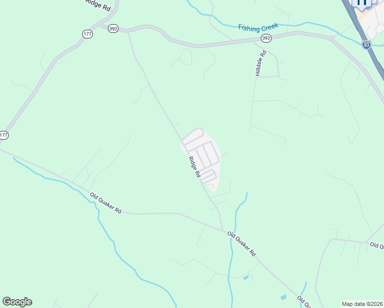 map of restaurants, bars, coffee shops, grocery stores, and more near 300 Ridge Road in Goldsboro