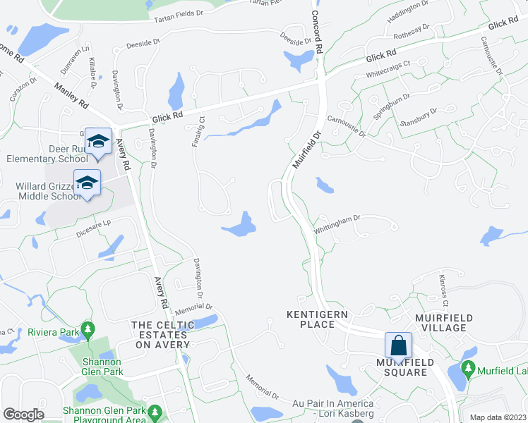 map of restaurants, bars, coffee shops, grocery stores, and more near 8671 Craigston Court in Dublin
