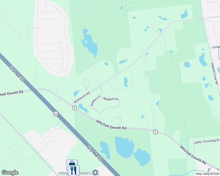map of restaurants, bars, coffee shops, grocery stores, and more near 9023 Whitetail Way in Plain City