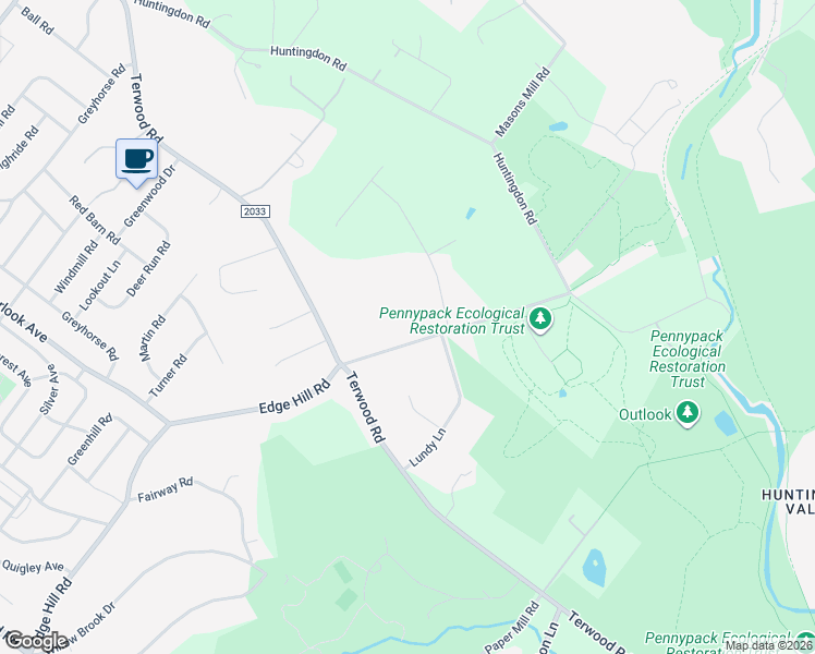 map of restaurants, bars, coffee shops, grocery stores, and more near 2830 Edge Hill Road in Montgomery County