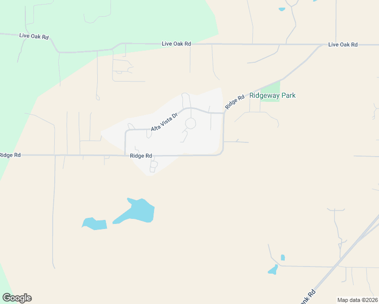 map of restaurants, bars, coffee shops, grocery stores, and more near 19542 Ridge Road in Red Bluff