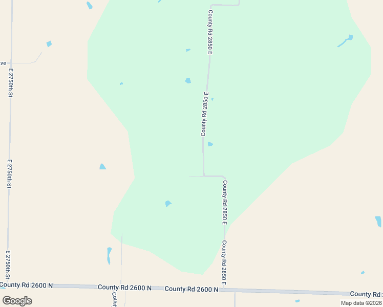 map of restaurants, bars, coffee shops, grocery stores, and more near 2653 Co Road 2850 East in La Prairie