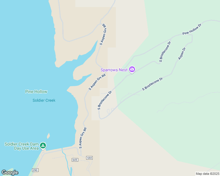 map of restaurants, bars, coffee shops, grocery stores, and more near 7964 South Bristlecone Drive in Heber City