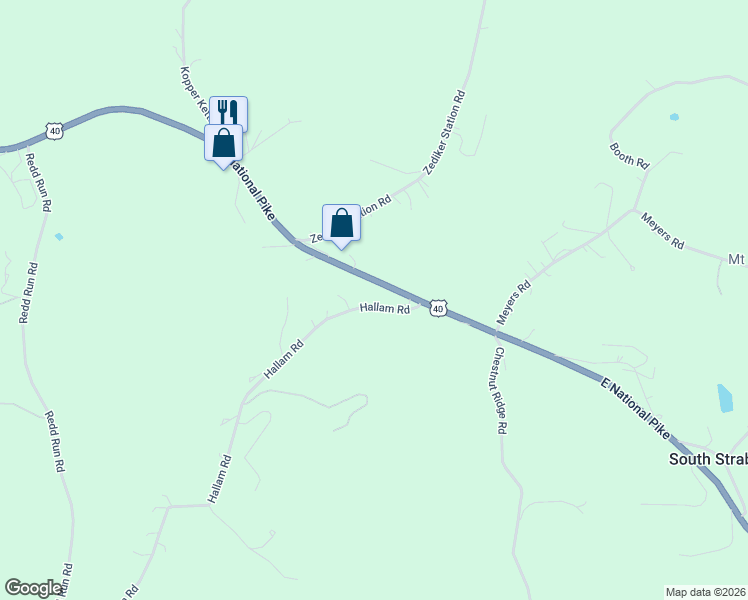 map of restaurants, bars, coffee shops, grocery stores, and more near 275 Hallam Road in Washington