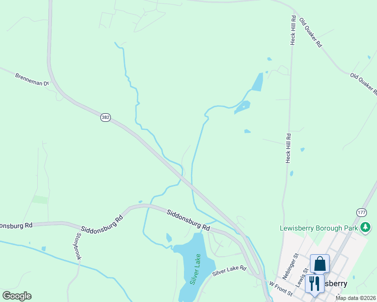 map of restaurants, bars, coffee shops, grocery stores, and more near 1216 Lewisberry Road in Lewisberry