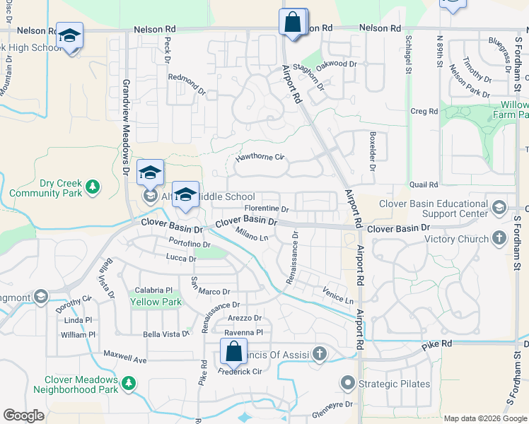 map of restaurants, bars, coffee shops, grocery stores, and more near 3967 Da Vinci Drive in Longmont