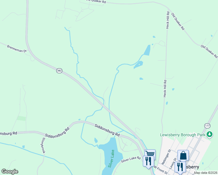 map of restaurants, bars, coffee shops, grocery stores, and more near 1216 Lewisberry Road in Lewisberry