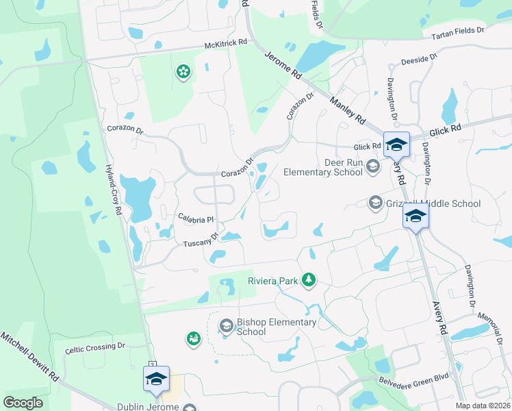 map of restaurants, bars, coffee shops, grocery stores, and more near 8879 Vineyard Haven Drive in Dublin