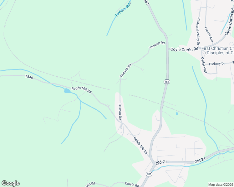 map of restaurants, bars, coffee shops, grocery stores, and more near 55 Truman Road in Charleroi