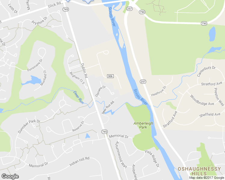 map of restaurants, bars, coffee shops, grocery stores, and more near 5012 Glenaire Drive in Dublin