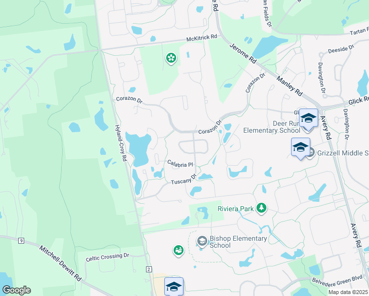 map of restaurants, bars, coffee shops, grocery stores, and more near 9016 Portofino Pl in Dublin