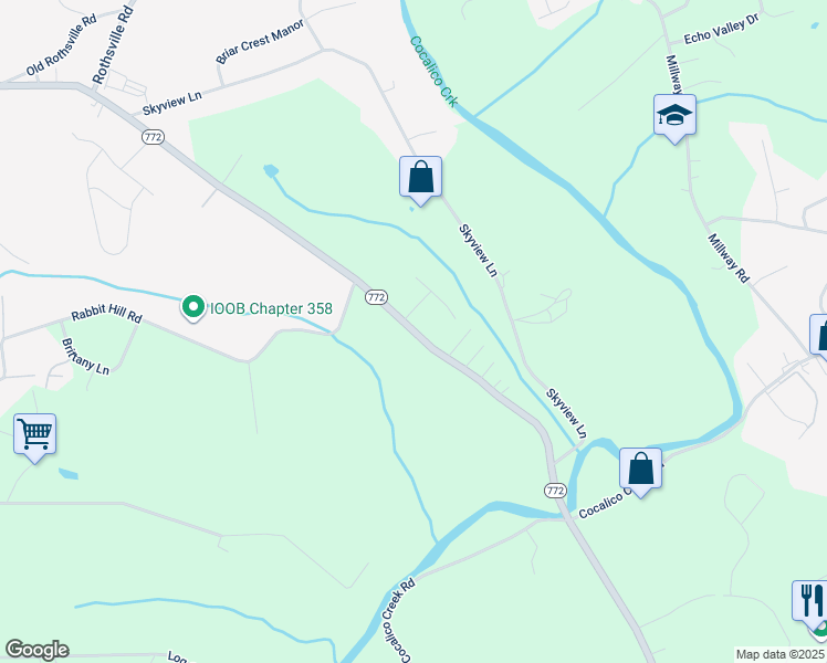 map of restaurants, bars, coffee shops, grocery stores, and more near 1518 East Newport Road in Lititz
