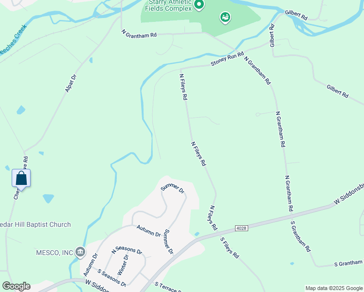 map of restaurants, bars, coffee shops, grocery stores, and more near 121 N Fileys Rd in Dillsburg
