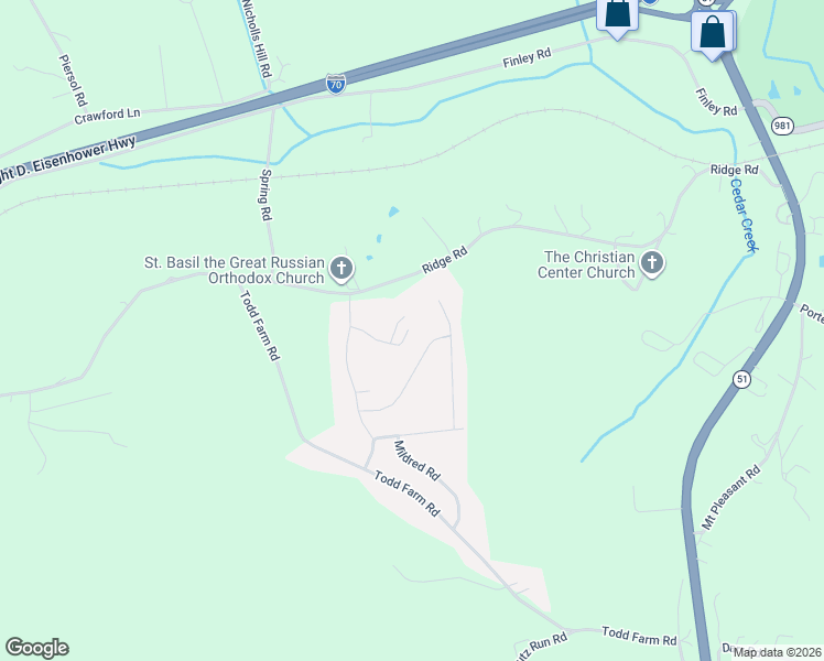map of restaurants, bars, coffee shops, grocery stores, and more near 6245 Highview Drive in Belle Vernon