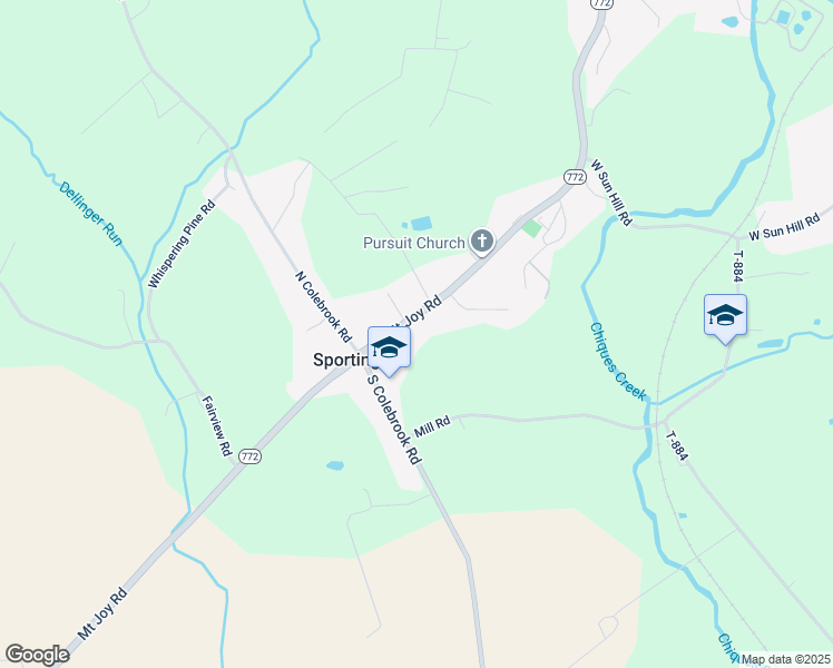 map of restaurants, bars, coffee shops, grocery stores, and more near 1137 Mount Joy Road in Manheim
