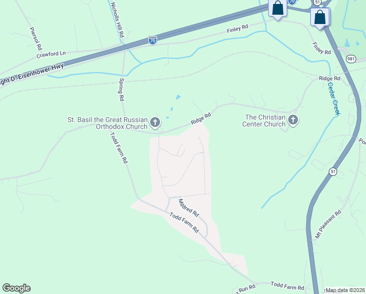 map of restaurants, bars, coffee shops, grocery stores, and more near 6245 Highview Drive in Belle Vernon