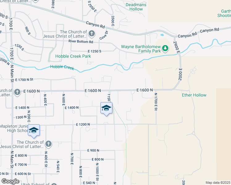 1224 East 1600 North, Mapleton UT Walk Score