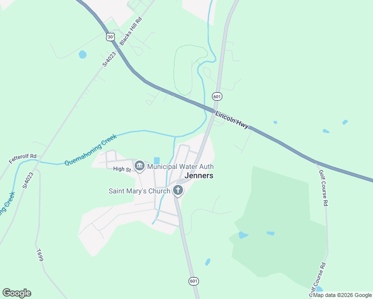 map of restaurants, bars, coffee shops, grocery stores, and more near 141 Middle Street in Jenners