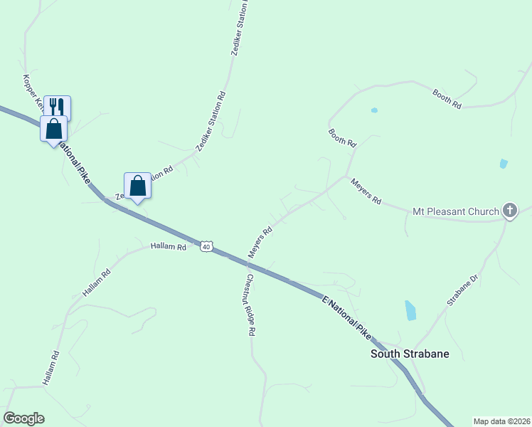 map of restaurants, bars, coffee shops, grocery stores, and more near 31 Meyers Road in Washington