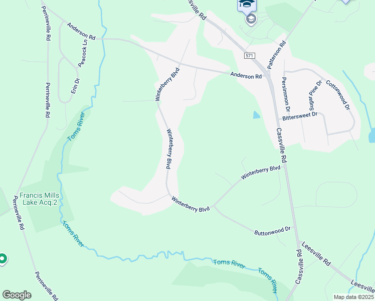 map of restaurants, bars, coffee shops, grocery stores, and more near 620 Winterberry Boulevard in Jackson Township