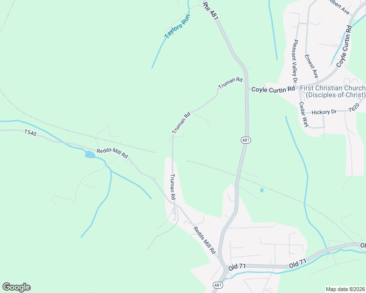 map of restaurants, bars, coffee shops, grocery stores, and more near 55 Truman Road in Charleroi