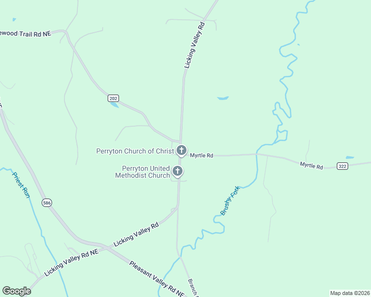 map of restaurants, bars, coffee shops, grocery stores, and more near 6274 Licking Valley Road in Frazeysburg